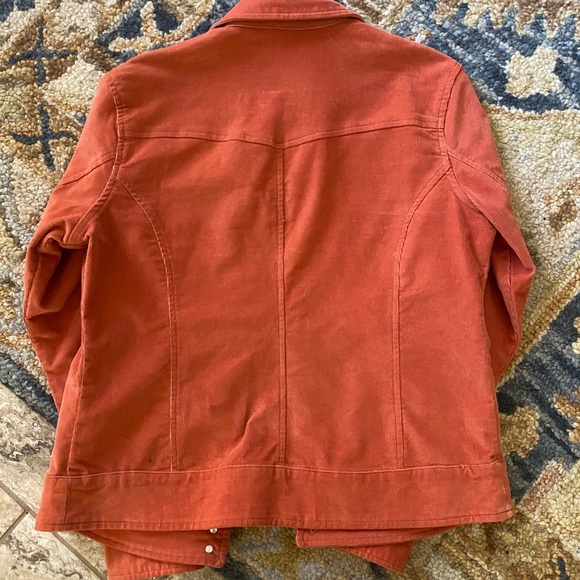 Rust Orange Corduroy Shirt Jacket - Picture 5 of 5